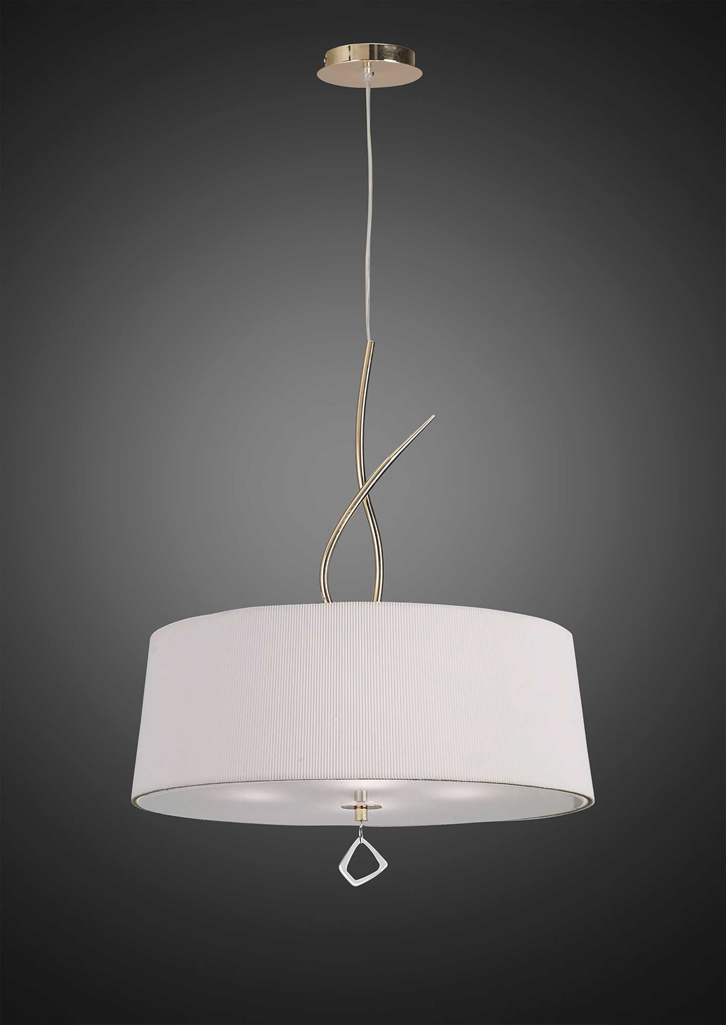 Mara French Gold-Ivory White Ceiling Lights Mantra Single Pendant Mara French Gold-Ivory White Ceiling Lights Mantra Single Pendant